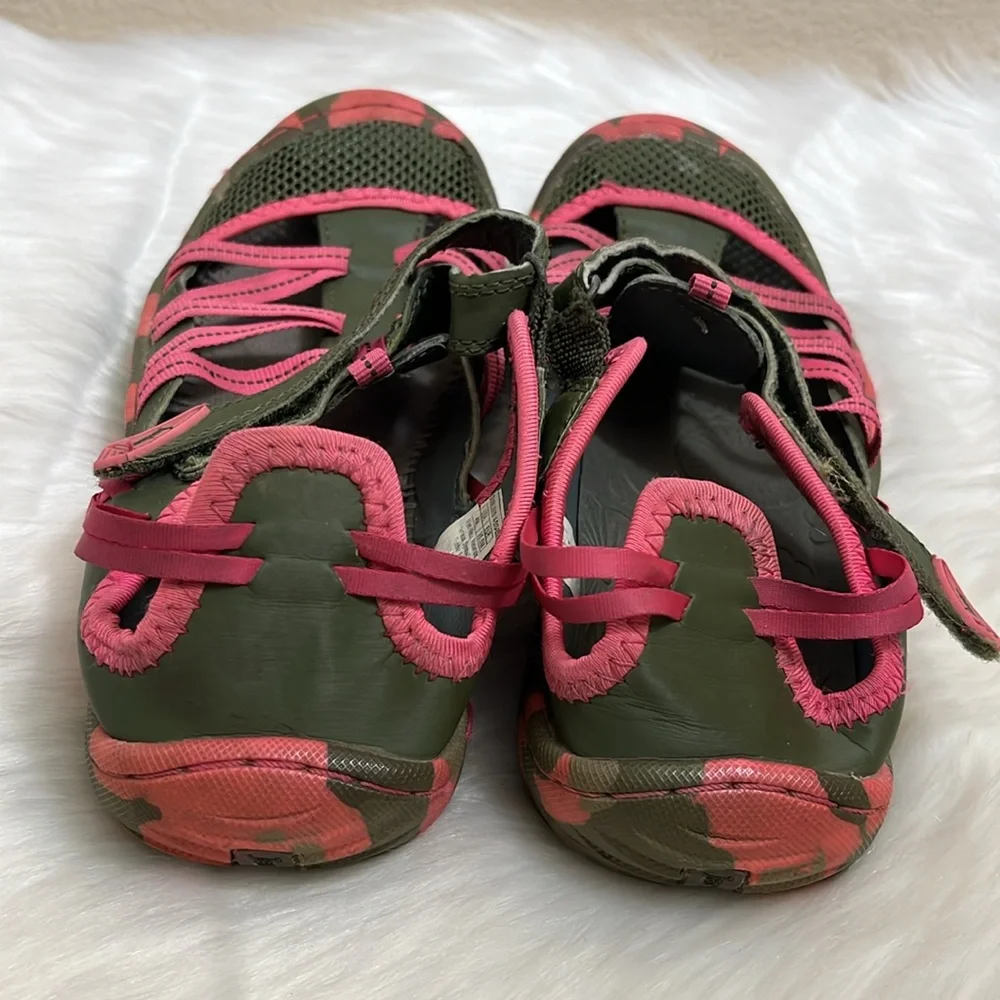 Jambu Army Green Pink Water Shoes Sandals
